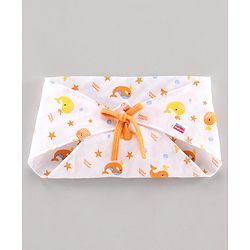 Babyhug Muslin Cloth Nappy Set of 12 Medium - Multicolor Printed