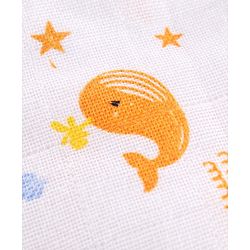 Babyhug Muslin Cloth Nappy Set of 12 Medium - Multicolor Printed
