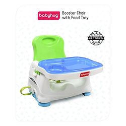Babyhug 2 in 1 Feeding Chair & Booster Seat - Blue