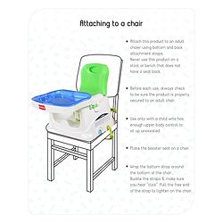 Babyhug 2 in 1 Feeding Chair & Booster Seat - Blue