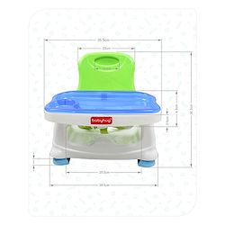 Babyhug 2 in 1 Feeding Chair & Booster Seat - Blue