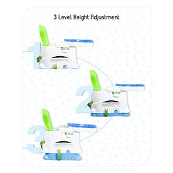 Babyhug 2 in 1 Feeding Chair & Booster Seat - Blue