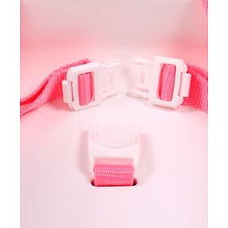 Babyhug 2 in 1 Feeding Chair & Booster Seat - Pink| Easy to Install| Safety Harness| Adjustable Double Food Tray| Durable Sturdy Material| Adjustable Height