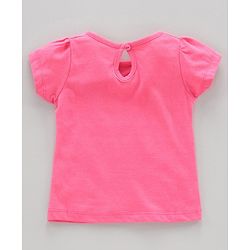Babyhug Half Sleeves Biowashed Tees Unicorn Print Pack of 3 - Pink White