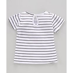 Babyhug Half Sleeves Biowashed Tees Unicorn Print Pack of 3 - Pink White