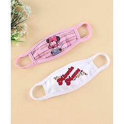 Babyhug  Face Mask Pack of 2 - Pink White