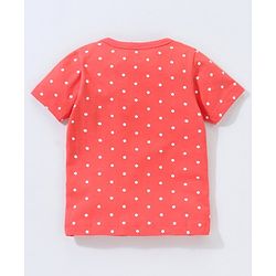 Babyhug Half Sleeves Vests Butterfly Print Pack of 2 - Red and Pink