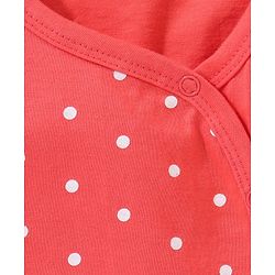 Babyhug Half Sleeves Vests Butterfly Print Pack of 2 - Red and Pink