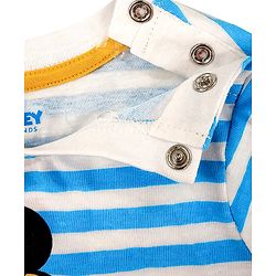 Babyhug Half Sleeves Tee Mickey Mouse Print - Blue