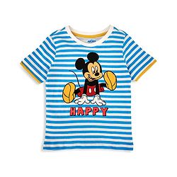 Babyhug Half Sleeves Tee Mickey Mouse Print - Blue