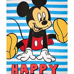 Babyhug Half Sleeves Tee Mickey Mouse Print - Blue
