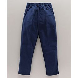 Babyhug Full Sleeves 3 Piece Party Suit - Navy Blue