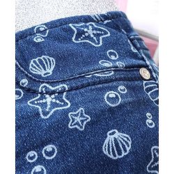 Babyhug Denim Jeggings  - Blue