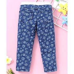 Babyhug Denim Jeggings  - Blue