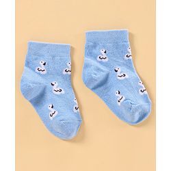Cute Walk by Babyhug Anti Bacterial Ankle Length Socks Pack of 3 - Pink Blue White