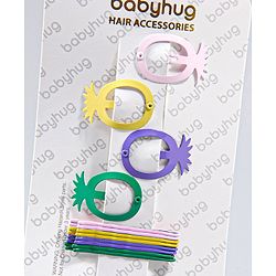Babyhug Hair Pins And Clips Multicolor - Pack of 12