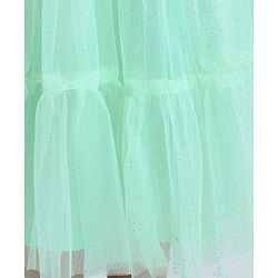 Babyhug Sleeveless Frock With Sequins - Mint Blue