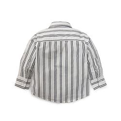 Babyhug Full Sleeves T-shirt Striped - White