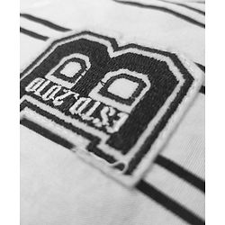 Babyhug Full Sleeves T-shirt Striped - White