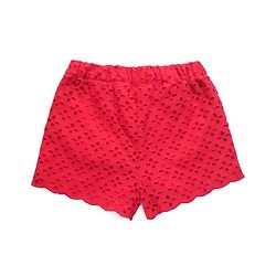 Babyhug Sleeveless Top & Shorts Bow Appliques - Navy Blue  Red