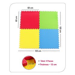 Babyhug EVA foam Floor Puzzle Playmat (Colour May vary)
