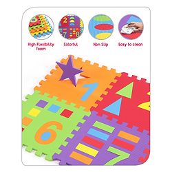 Babyhug Pop Out Playmat Numbers & Shapes Floor Mat (Colour May vary)