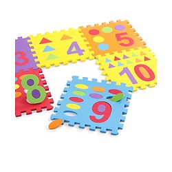 Babyhug Pop Out Playmat Numbers & Shapes Floor Mat (Colour May vary)