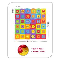 Babyhug Pop Out Playmat Numbers & Shapes Floor Mat (Colour May vary)