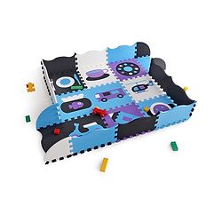 Babyhug Pop Out Floor Puzzle Playmat with Fence (Colour May vary)