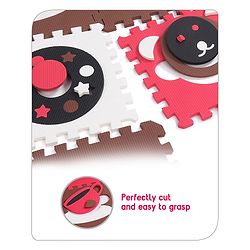 Babyhug Pop Out Floor Puzzle Playmat with Fence (Colour May vary)