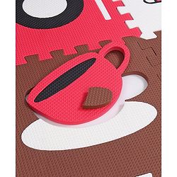 Babyhug Pop Out Floor Puzzle Playmat with Fence (Colour May vary)