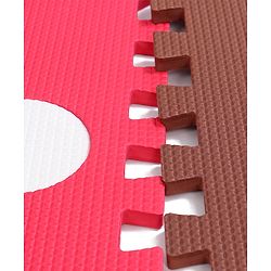 Babyhug Pop Out Floor Puzzle Playmat with Fence (Colour May vary)