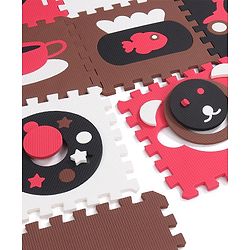 Babyhug Pop Out Floor Puzzle Playmat with Fence (Colour May vary)