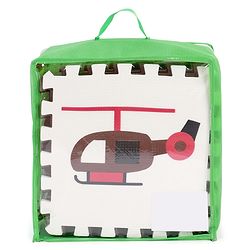 Babyhug Pop Out Floor Puzzle Playmat with Fence (Colour May vary)