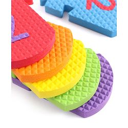 Babyhug Premium EVA Foam Fun Clock Puzzle 1-12 Pieces| Montessori Learning Eva Soft Colorful Toy - Thickness 1 cm| BIS Certified| 2 Years+| Colors may vary
