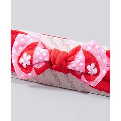 Babyhug Headbands with Bow Motif - Red