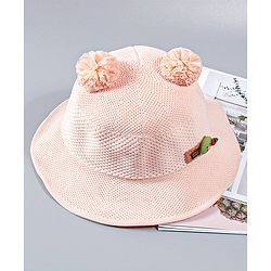 Babyhug Knitted Summer Cap Pink - Circumference 27 cm