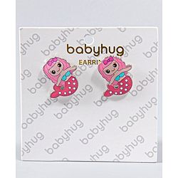 Babyhug Mermaid Earrings- Pink