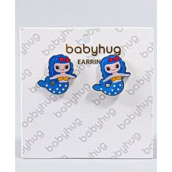 Babyhug Mermaid Earrings- Blue