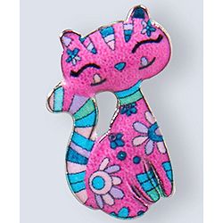 Babyhug Cat Earrings -Pink