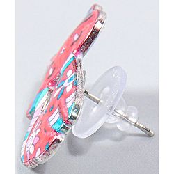 Babyhug Cat Earrings -Red