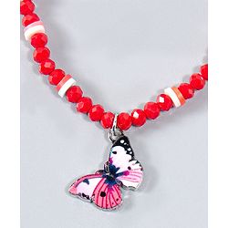 Babyhug Bracelets with Attached Butterfly - Red