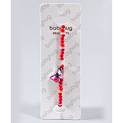 Babyhug Bracelets with Attached Butterfly - Red