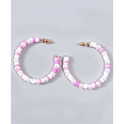 Babyhug Round Earrings - Pink