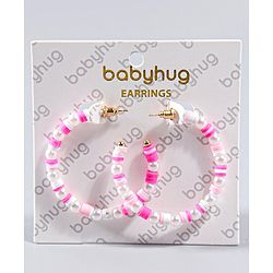 Babyhug Round Earrings - Pink