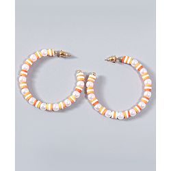 Babyhug Round Earrings - Orange