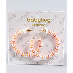 Babyhug Round Earrings - Orange
