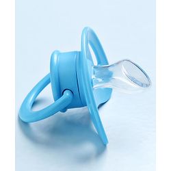 Babyhug BPA Free Pacifiers in PP Case with Animal Print Pack of 2 - Blue & Purple
