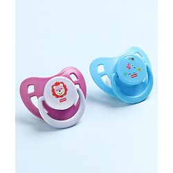 Babyhug Pacifier with PP Case Pack of 2 - Purple Blue