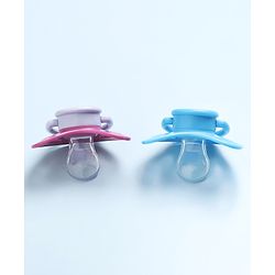Babyhug Pacifier with PP Case Pack of 2 - Purple Blue